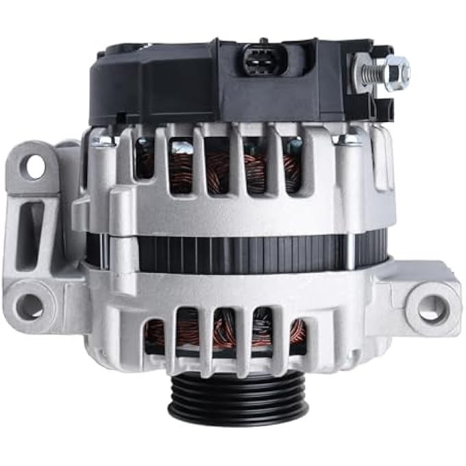 MISIOEK Alternator Compatible with 2008-2011 Chevy HHR 2.2L 2.4L 12V 130A 5-Groove Pulley Clockwise 15923218 - Image 4