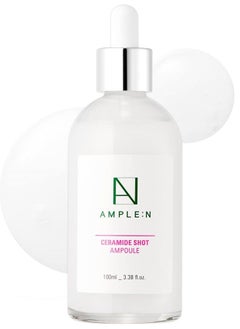 AMPLE:N Ceramide Shot Ampoule – Anti Aging and Hydrating Serum with Ceramide for Deep Moisturization – For Dry & Rough Skin to Reduces Wrinkles & Repairs Skin, 3.38 fl.oz.