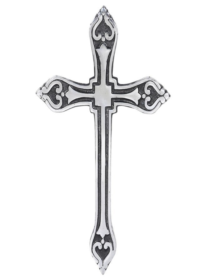 Castleore Easy Wall Hanging Home Decor Religious Christian Crosses for Wall | Best for Home, Office and As Gift | Size L 9.6 W 6.5 | (Antique Silver) - Image 3