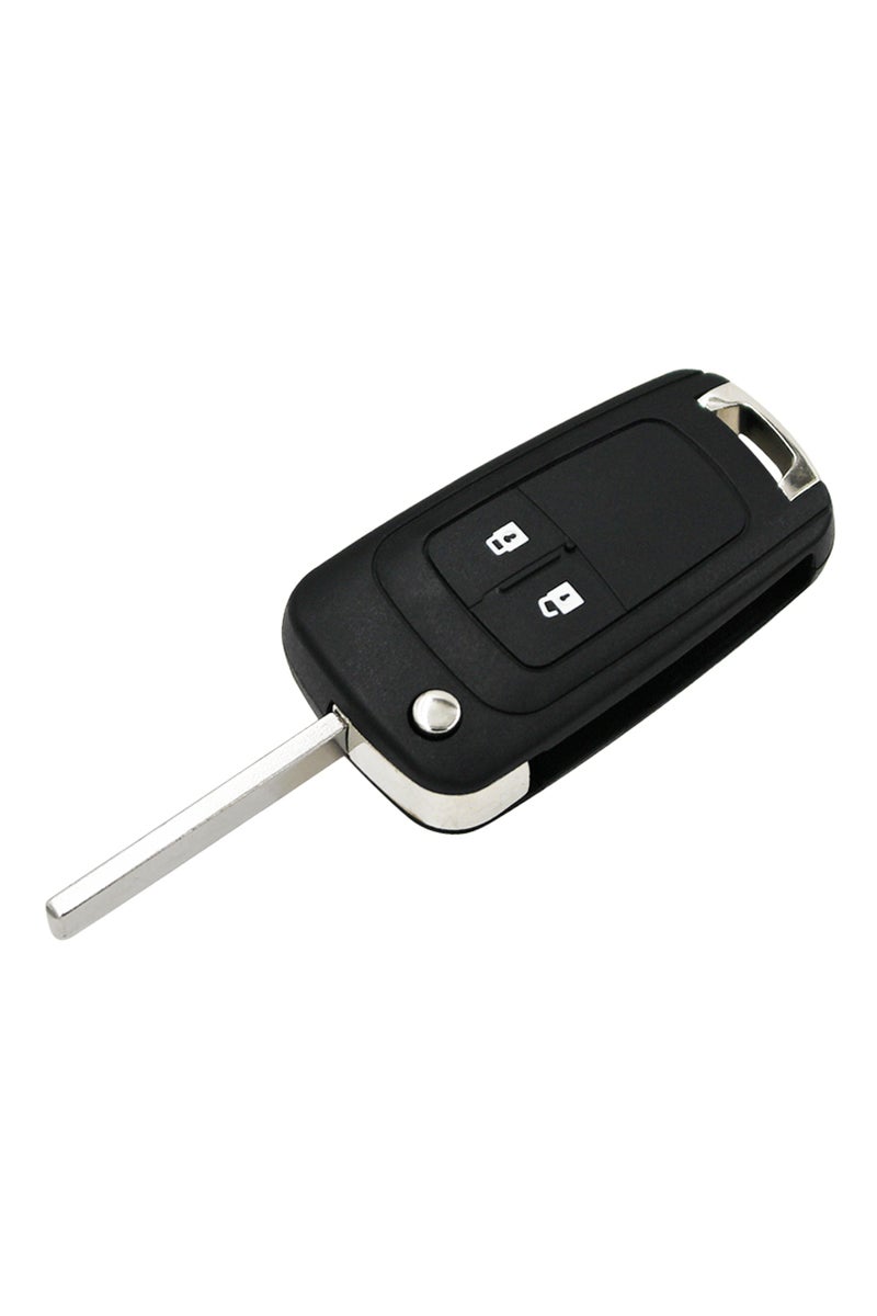 إيروريكس 10 قطع/مجموعة غطاء مفتاح قابل للطي بزرين لسيارة شيفروليه أفيو كروز، شفرة غير مقطوعة مع شعار - Image 2