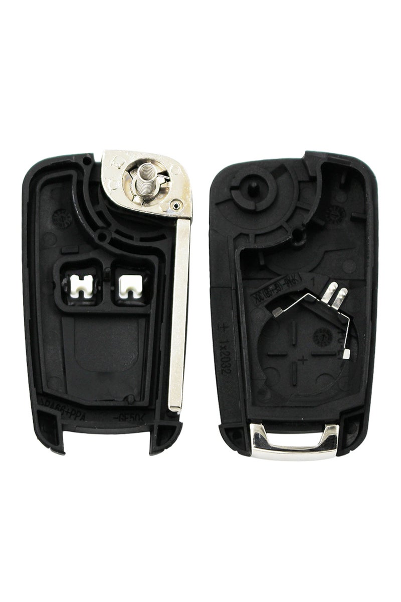 إيروريكس 10 قطع/مجموعة غطاء مفتاح قابل للطي بزرين لسيارة شيفروليه أفيو كروز، شفرة غير مقطوعة مع شعار - Image 4