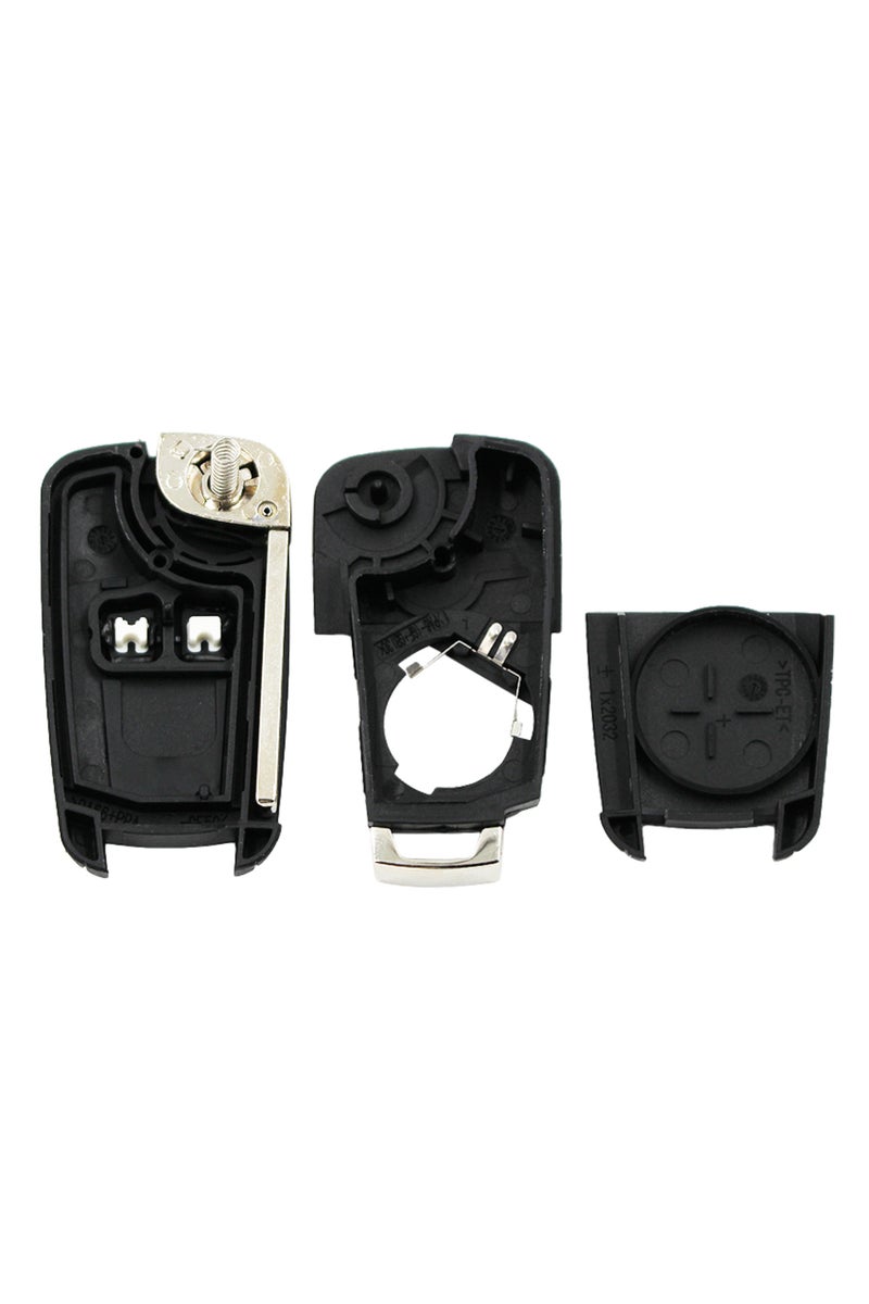 إيروريكس 10 قطع/مجموعة غطاء مفتاح قابل للطي بزرين لسيارة شيفروليه أفيو كروز، شفرة غير مقطوعة مع شعار - Image 3