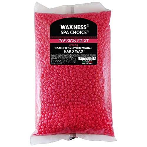 Waxness Spa Choice Rosin Free Multidirectional Hard Wax Passion Fruit 2.2 lb / 1 kg Pack of 2 - Image 2