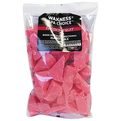 Waxness Spa Choice Rosin Free Multidirectional Hard Wax Passion Fruit 2.2 lb / 1 kg Pack of 2 - Image 3