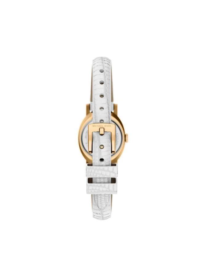 Michael Kors  MK7586 Analog Watch with Gold Plated Leather Strap for Women | Best Price UAE