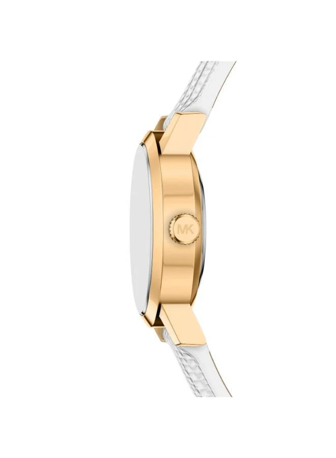 Michael Kors  MK7586 Analog Watch with Gold Plated Leather Strap for Women | Best Price UAE