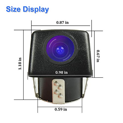NOAUKA Waterproof IP68 Night Vision Car Rear View Reverse Backup Camera 170 Degree Universal Color CMOS Imaging Chip Reversing Camera Parking HD Front View Camera - Image 2