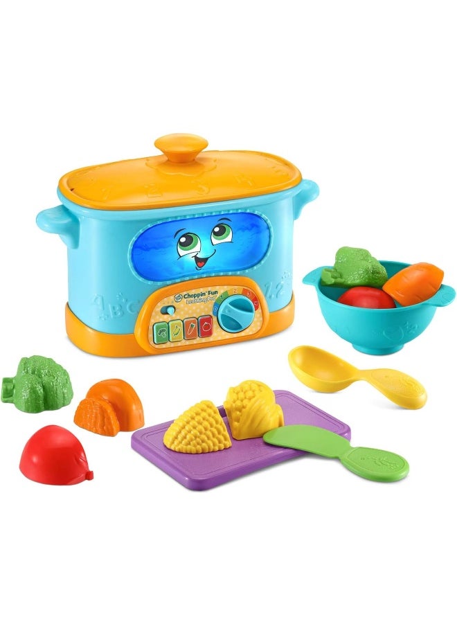 LeapFrog Choppin' Fun Learning Pot, Roleplay Kitchen Toy For Children, Interactive Learning Toy For Pretend Play With Food Names, Recipes And Colours, Gift For 12 Months Plus, English Version  - Image 3