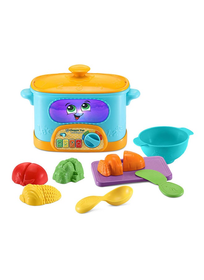 LeapFrog LeapFrog Choppin' Fun Learning Pot, Roleplay Kitchen Toy for Children, Interactive Learning Toy for Pretend Play with Food Names, Recipes and Colours, Gift for 12 Months Plus, English Version  - Image 1