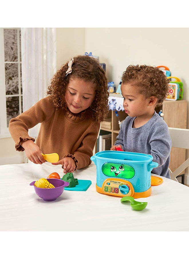 LeapFrog LeapFrog Choppin' Fun Learning Pot, Roleplay Kitchen Toy for Children, Interactive Learning Toy for Pretend Play with Food Names, Recipes and Colours, Gift for 12 Months Plus, English Version  - Image 3