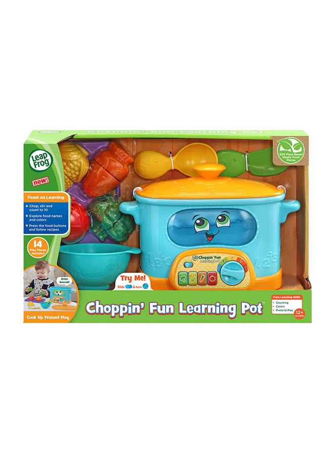 LeapFrog LeapFrog Choppin' Fun Learning Pot, Roleplay Kitchen Toy for Children, Interactive Learning Toy for Pretend Play with Food Names, Recipes and Colours, Gift for 12 Months Plus, English Version  - Image 4
