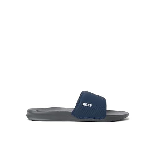 Reef One Slide Mens Sandal, Lightweight & Water Friendly, Navy/White, 10 - Image 5