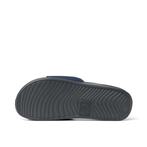 Reef One Slide Mens Sandal, Lightweight & Water Friendly, Navy/White, 10 - Image 4