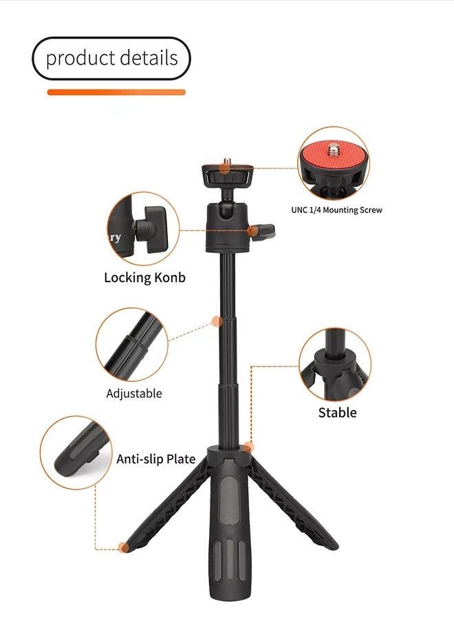 Jmary MT-19 Table Top Mini Portable Extendable Tripod Stand - Image 3