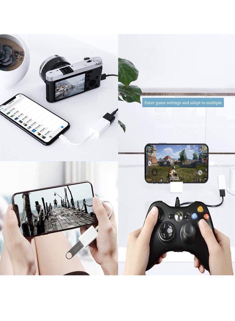 KASTWAVE "[Apple MFi Certified]USB Camera Adapter for Apple Lightning to USB 3.0, OTG Cable Adapter Compatible with iPhone/iPad, USB Female Supports Connect Card Reader, U Disk, Keyboard, Mouse, USB Flash Driv - Image 5