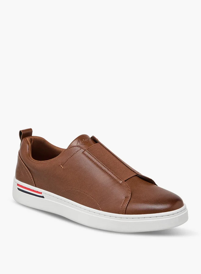 Lee Cooper Men's Solid Slip-On Loafers with Pull Tabs