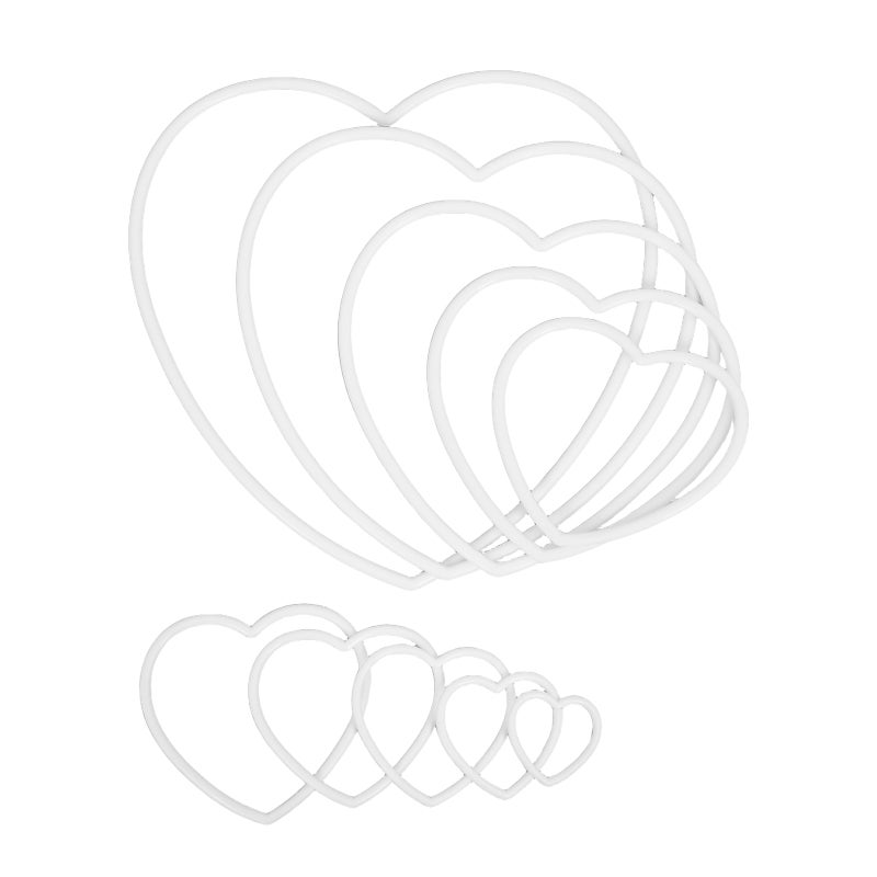 10pcs Dreamcatcher Hoops: Heart Shape Dreamcatcher Hoops - Macrame Making Supplies Small Craft Macrame - Image 4