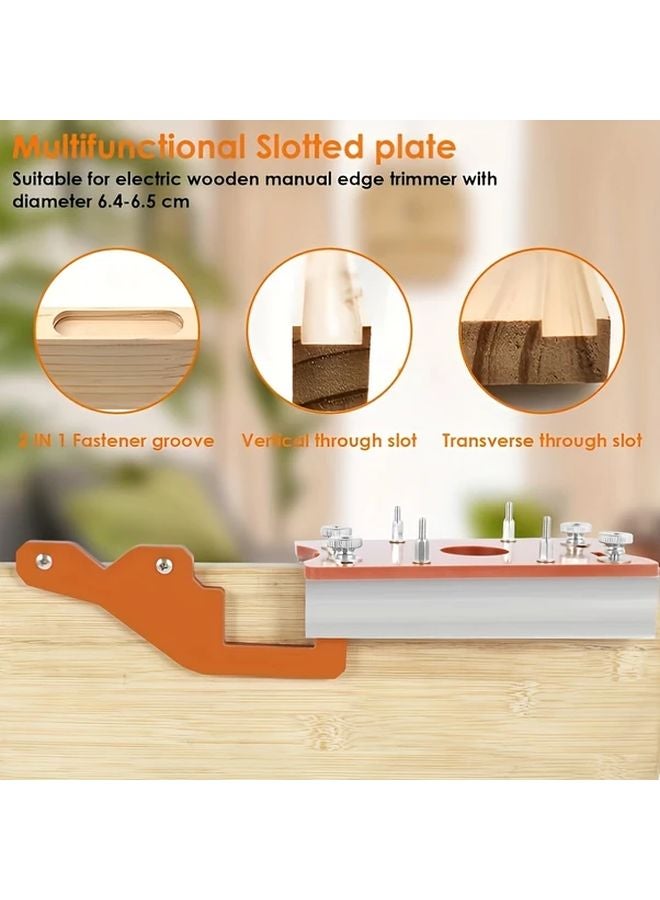 1 Set 2 in 1 Woodworking Router Slotting Positioner Invisible Fasteners Clamping Fixture - Image 3