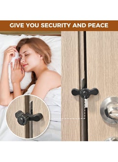 Y&D SYOSI 2 Pcs Portable Travel Door Locks, Hotel Anti-Theft Lock for Additional Privacy and Safety, Sturdy Stainless Steel Travel, Business Trip Homeuse Protect Personal Safety  - Image 4