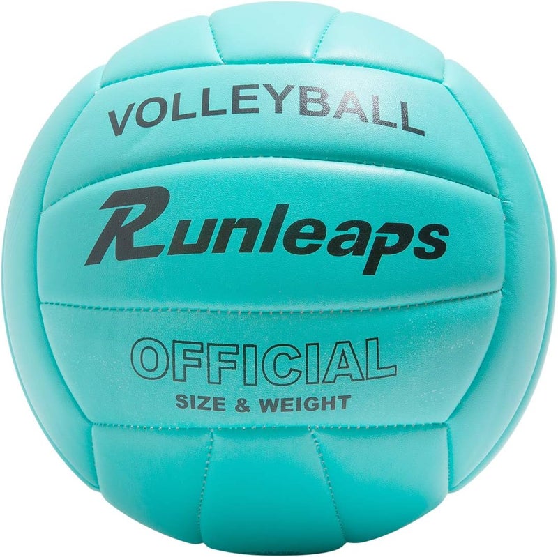 Runleaps Volleyball, Waterproof Indoor Outdoor Volleyball for Beach Game Gym Training (Official Size 5) - Image 1