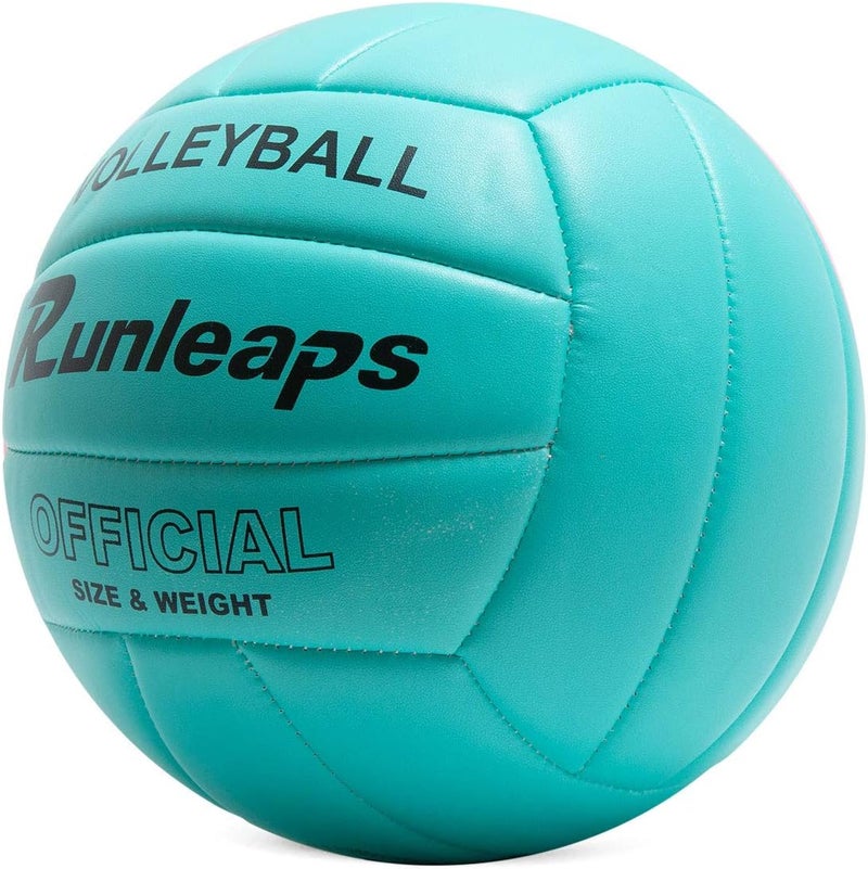 Runleaps Volleyball, Waterproof Indoor Outdoor Volleyball for Beach Game Gym Training (Official Size 5) - Image 2
