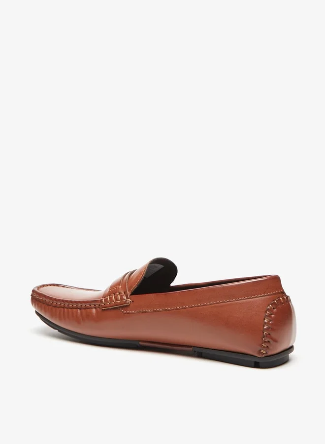 ال بي ال من شو اكسبرس Men's Solid Slip-On Moccasins