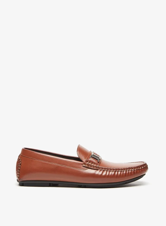 ال بي ال من شو اكسبرس Men's Solid Slip-On Moccasins