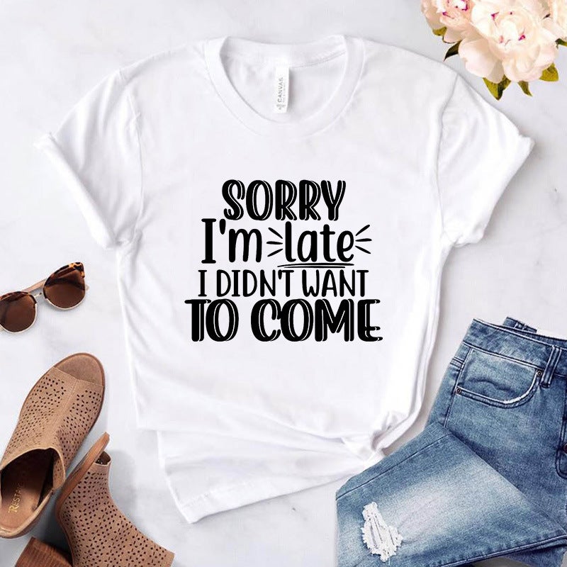 2024 T-Shirt Independent Station Women'S Short-Sleeved Wish Spot Temu - Image 1