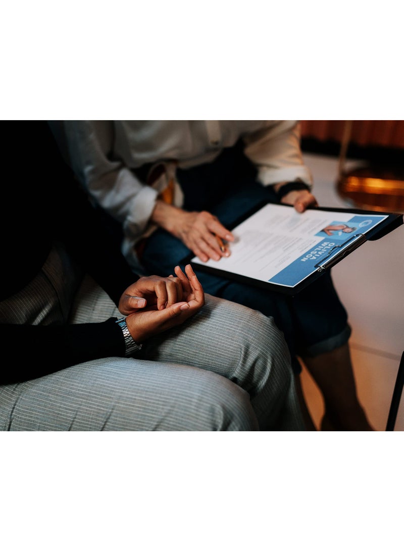 SYOSI Leather A5 Foldable Clipboard, 2 Pcs, Thicken PU File Folder, 360-Degree Over Flip Writing Pad, Document Storage Organizer for Business Meetings and Office Use - Image 5