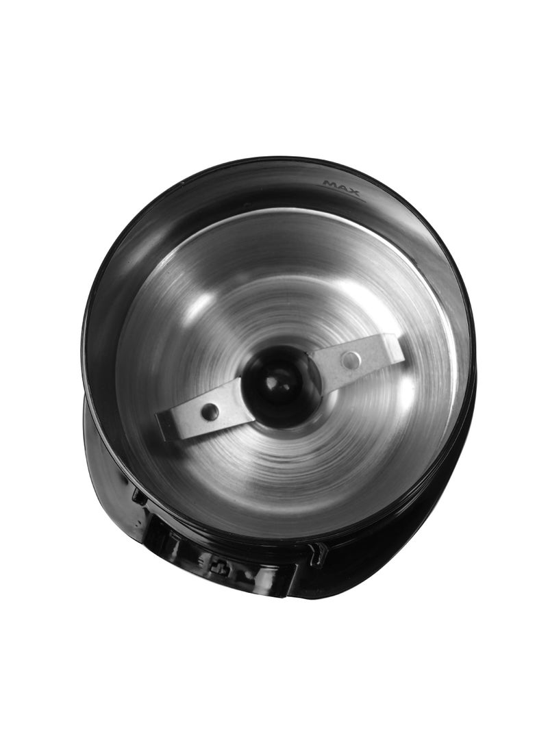 عفرا مطحنة قهوة AFRA بقوة 150 وات، سعة 60 جرام، لون أسود، غطاء شفاف قابل للتعديل، حاصلة على شهادة GMARK ESMA RoHS وCB - Image 4