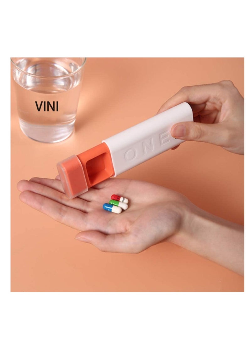 SYOSI - 3 Packs Travel Pill Organizer 3 Times a Day Pill Box Organizer for Pills Vitamin Fish Oil Supplements, Matte Surface, Sealed and Waterproof - Image 1