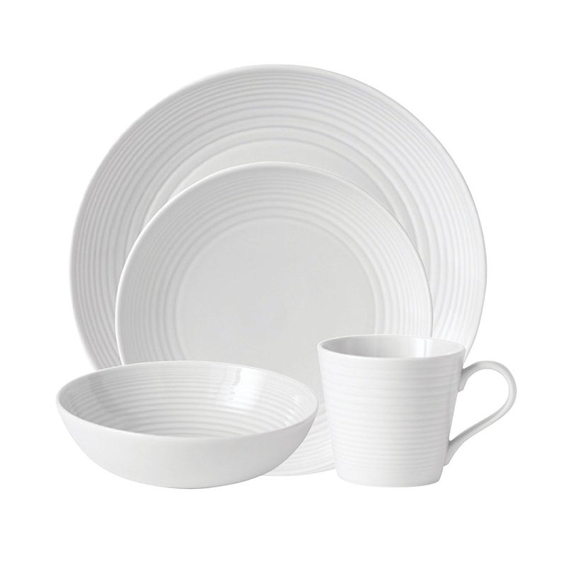 Royal Doulton Royal Doulton Gordon Ramsay Maze Place Setting Service for 1 White 4 Piece 