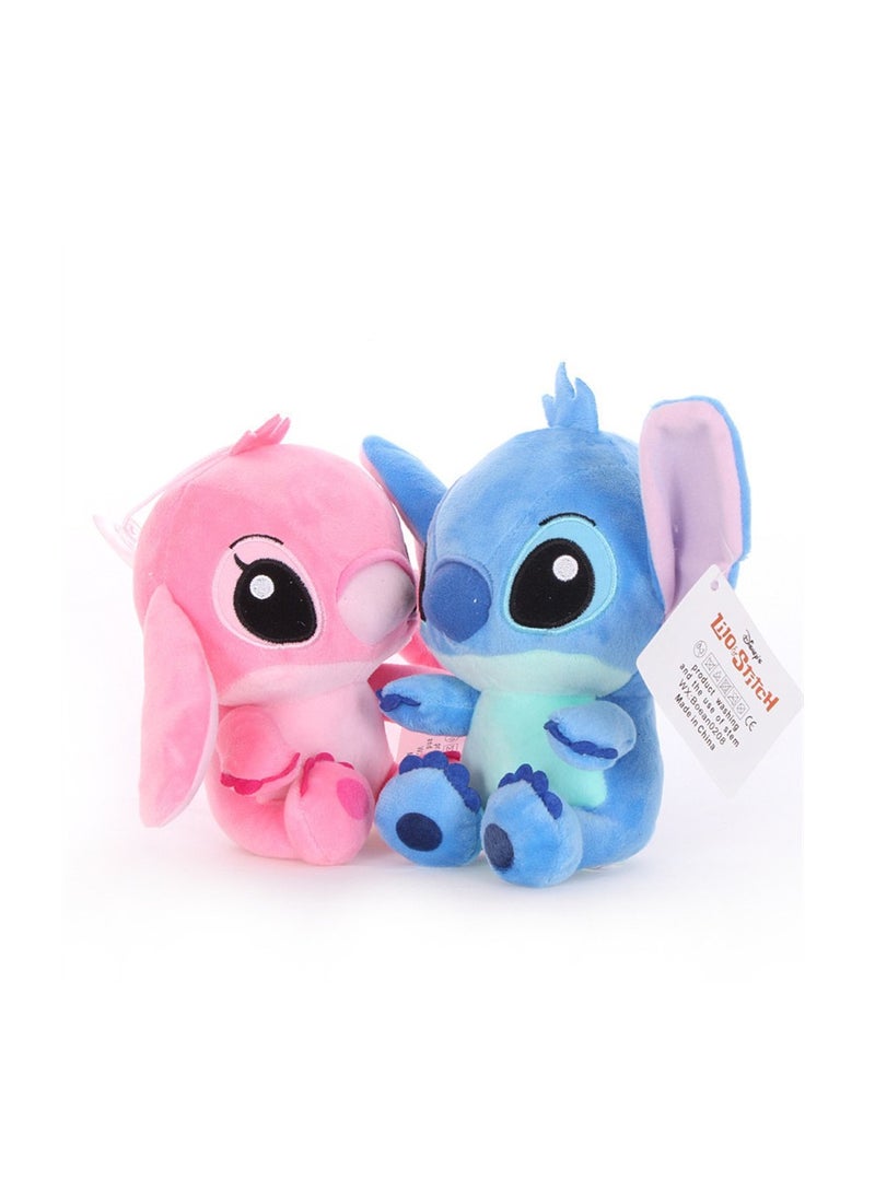 دمى ستيتش من قطعتين، 28 سم، وردي، أزرق - هدية رائعة للنساء والفتيات - Image 2