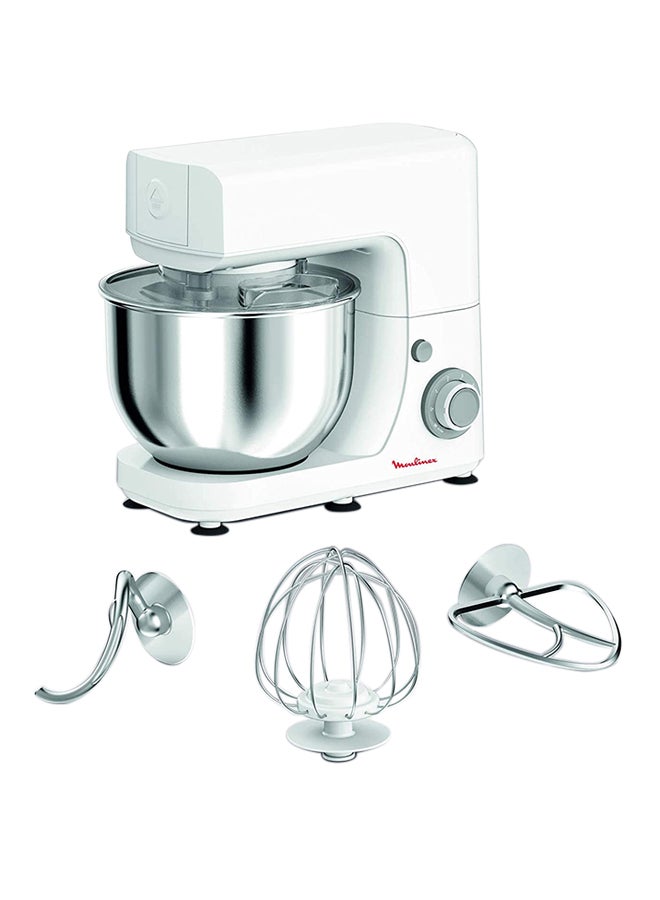 Moulinex Kitchen Machine | Masterchef  Kitchen Machine | Silver/ Stainless Steel/Plastic | 2 Years Warranty 4.8 L 800 W QA150127 White/Silver - Image 4