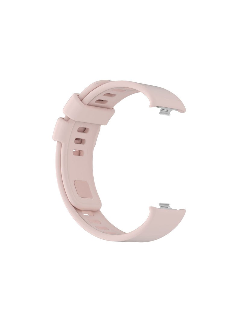 Strap Compatible with Redmi Watch 5/4,Xiaomi Mi Band 9 Pro/8 Pro Soft TPU Adjustable Band for Men and Women,Pink  - Image 1
