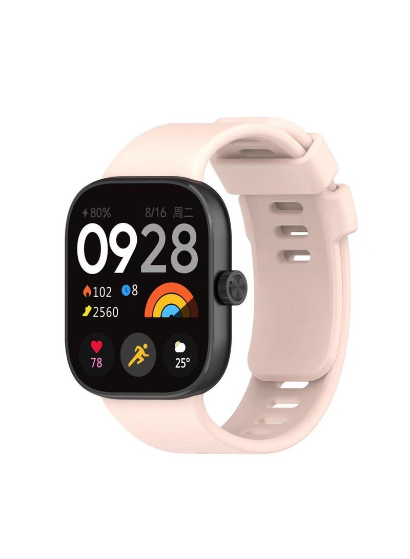 Strap Compatible with Redmi Watch 5/4,Xiaomi Mi Band 9 Pro/8 Pro Soft TPU Adjustable Band for Men and Women,Pink  - Image 2