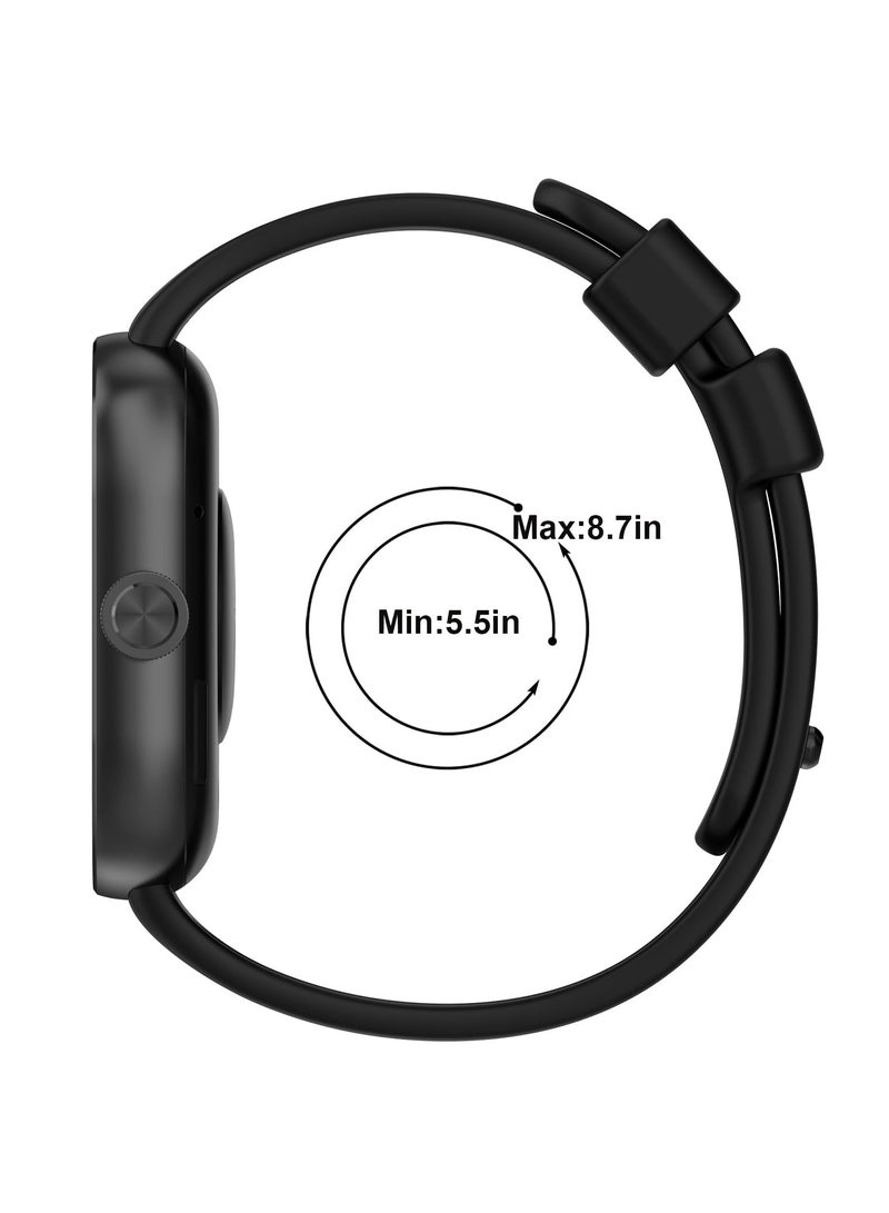 Strap Compatible with Redmi Watch 5/4,Xiaomi Mi Band 9 Pro/8 Pro Soft TPU Adjustable Band for Men and Women,Pink  - Image 4