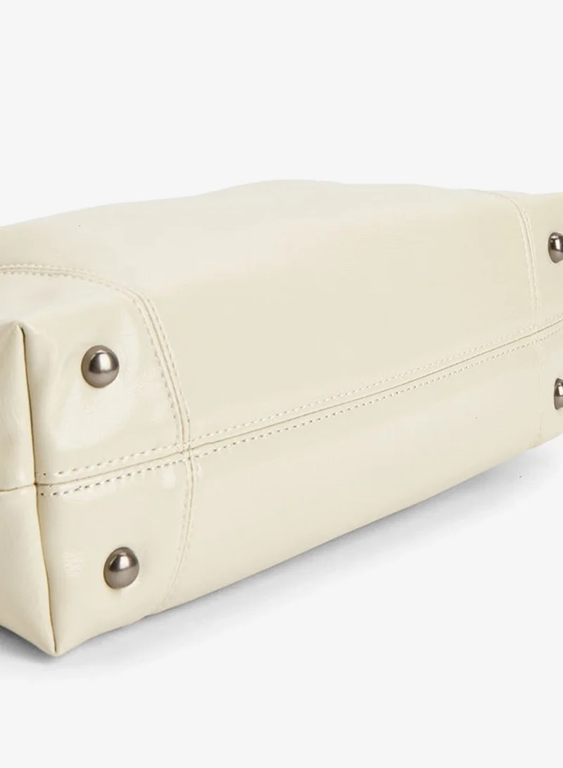 Flora Bella By Shoexpress BEIGE Solid Shoulder Bag with Detachable Pouch for Women | Best Price UAE