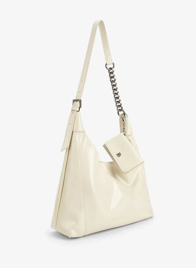 Flora Bella By Shoexpress BEIGE Solid Shoulder Bag with Detachable Pouch for Women | Best Price UAE