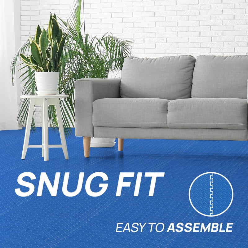 Yes4All EVA Interlocking Mats, Puzzle Floor Tiles, Foam Floor Padding with Border for Furniture, Home Space, Living Room, Garage 11,15,32,99 SQFT - Image 5