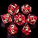 YEMEKO BeholderS Eye DND Dice Dragon Eye Liquid Core Sharp Edge Handmade Dice Set for Dungeons and Dragons Ttrpg MultiSided RPG Polyhedral Resin Roleplayingred Dargon Eye - Image 2