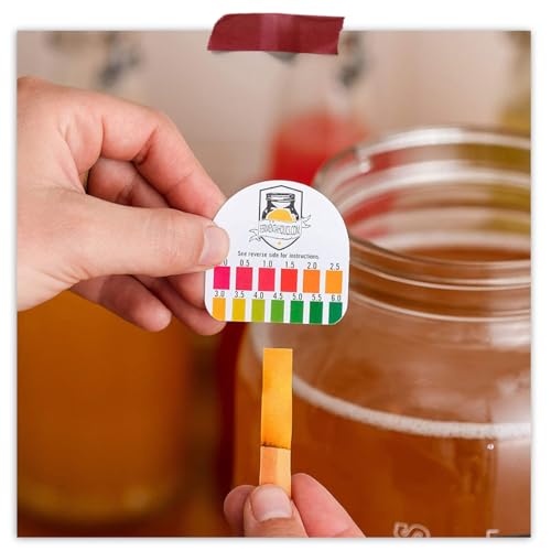 Fermentaholics Kombucha Instant Read pH Strips Dispenser - pH Range 0-6 - 15 ft Roll | 180 1" Inch Strips | Single Roll | Food Service, Brewing and Fermentation Test Strips - Image 4