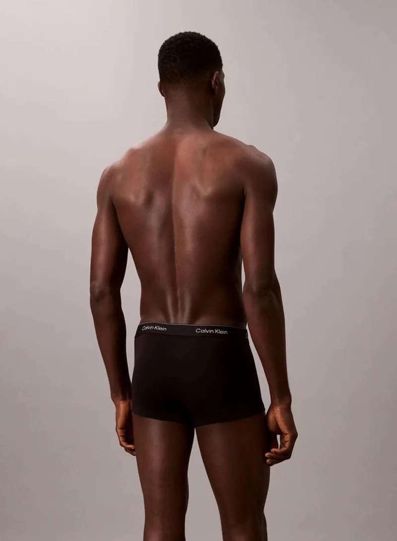 Calvin Klein BLACK W/DTM WB 7 Pack Trunks - Icon Cotton Stretch for Men | Best Price UAE