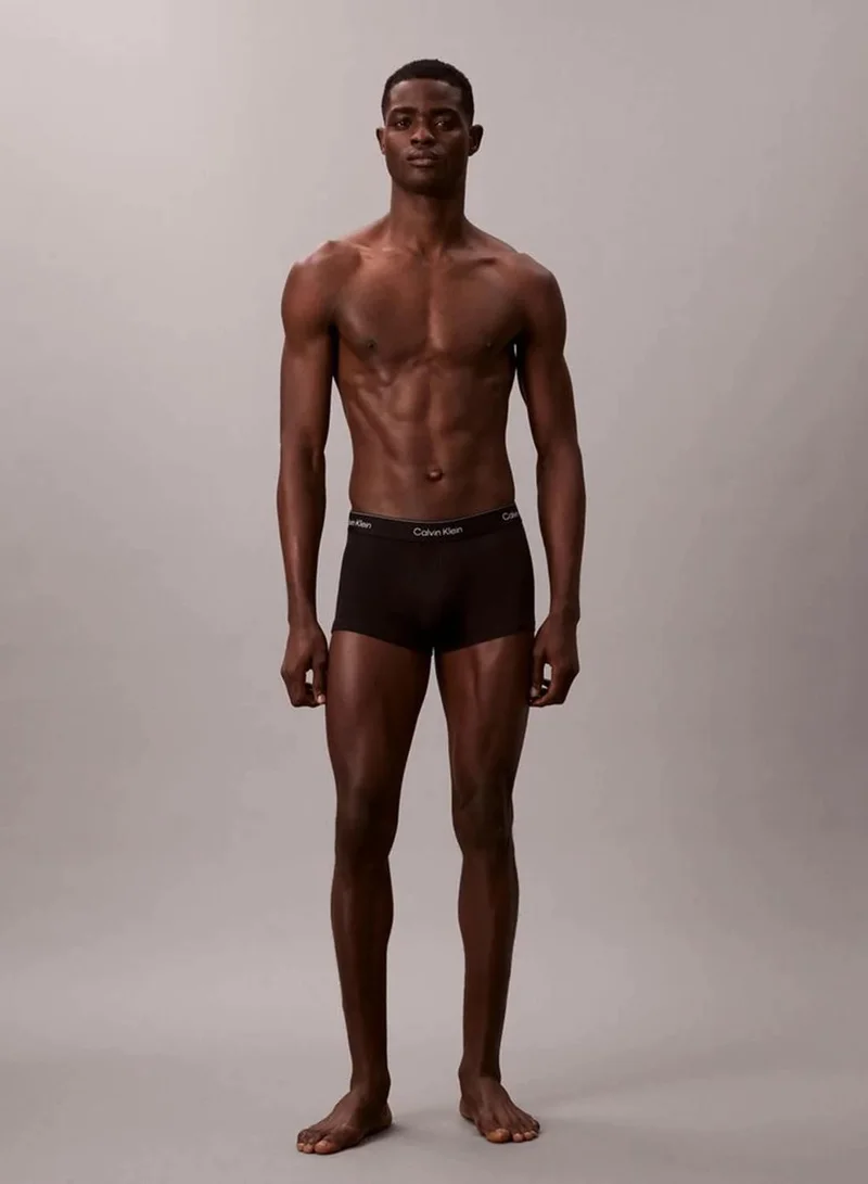 Calvin Klein BLACK W/DTM WB 7 Pack Trunks - Icon Cotton Stretch for Men | Best Price UAE