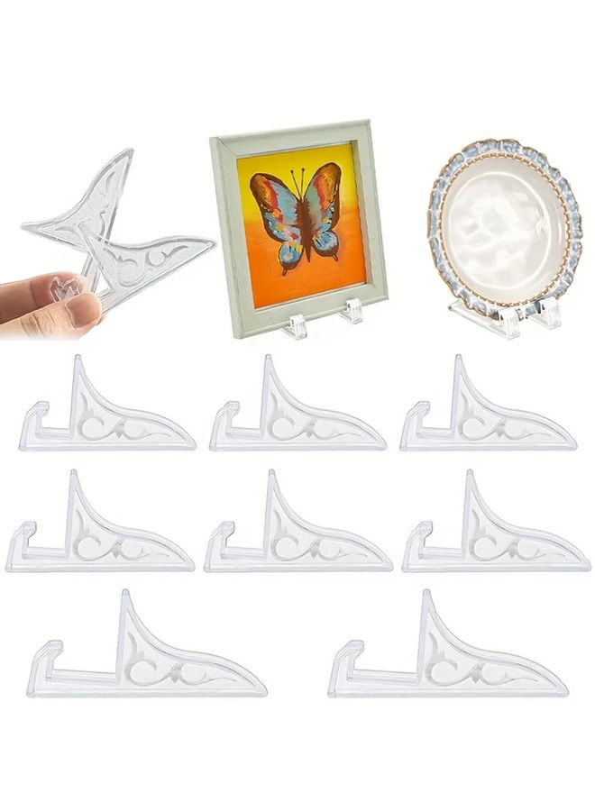 Heavy Duty Clear Acrylic Easel Display Stands 2 5cm for Coins Photos Medals Watches - Image 1