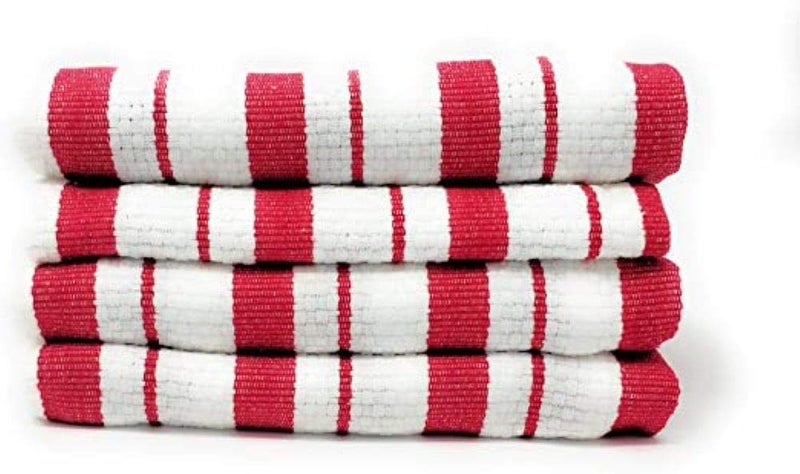 WilliamsSonoma Classic Striped Towels Set of 4 Claret