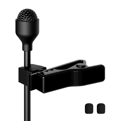 JK J K MIC-J 044 Lavalier Lapel Clip On Omni-Directional Condenser Microphone Compatible with Shure Wireless Transmitter (Mini XLR TA4F Connector) - Image 4