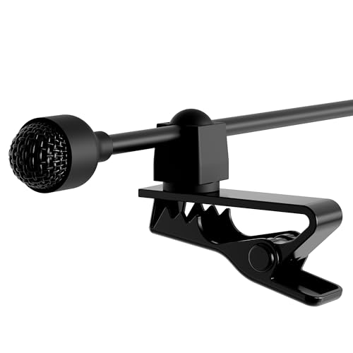 JK J K MIC-J 044 Lavalier Lapel Clip On Omni-Directional Condenser Microphone Compatible with Shure Wireless Transmitter (Mini XLR TA4F Connector) - Image 3