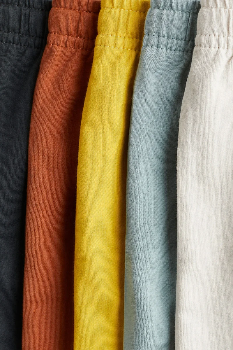 اتش اند ام شورت من جيرسيه القطن - عبوة من 5 قطع