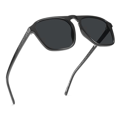 PRIVEL XXL Size Extra Large 159MM Polarized Square Aviator Sunglasses Big Wide Heads Men Ultralight UV400 Protection Glasses (PMX012P-4) - Image 1